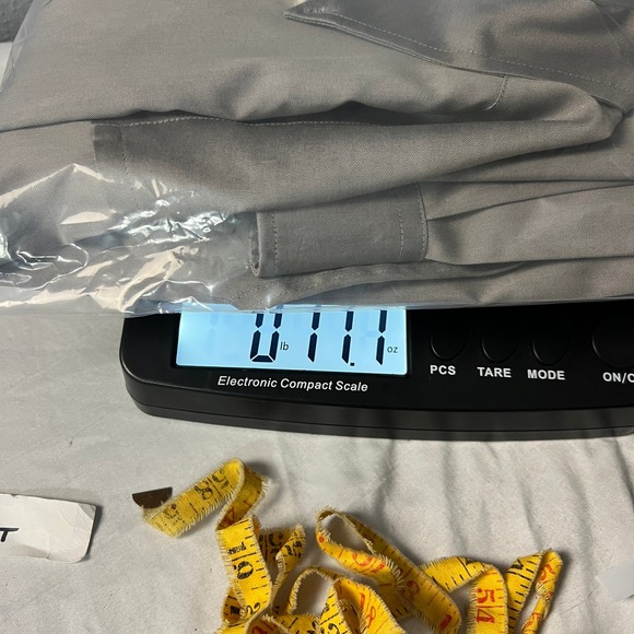 Roundtree & Yorke Dress Shirt Gray Blended Pinpoint Button Down Collar Sz 17 35 - Picture 9 of 9